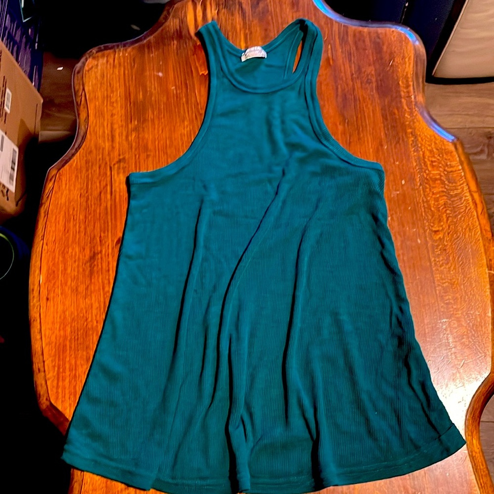 FREE PEOPLE Ribbed Swing Tank